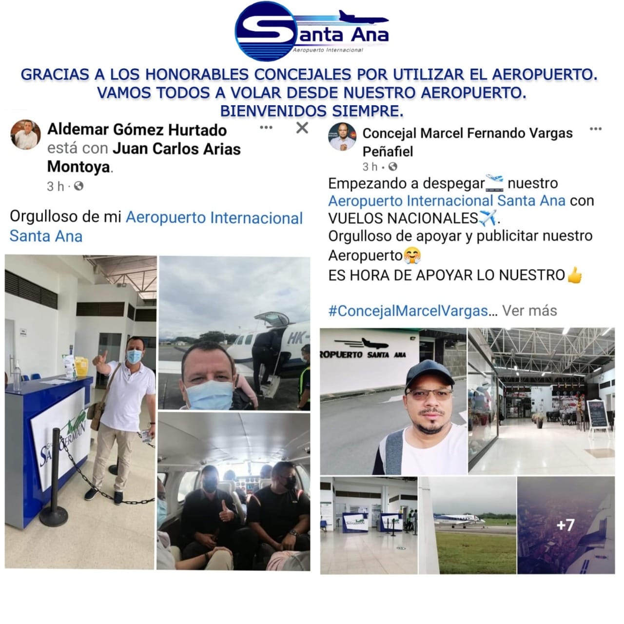 En este momento estás viendo GRACIAS A LOS HONORABLES CONSEJALES POR UTILIZAR NUESTRO AEROPUERTO