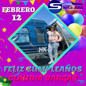 Lee más sobre el artículo FELIZ CUMPLEAÑOS CLAUDIA VARGAS