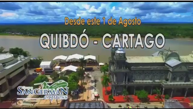 En este momento estás viendo RUTA QUIBDÓ-CARTAGO SAN GERMAN EXPRESS