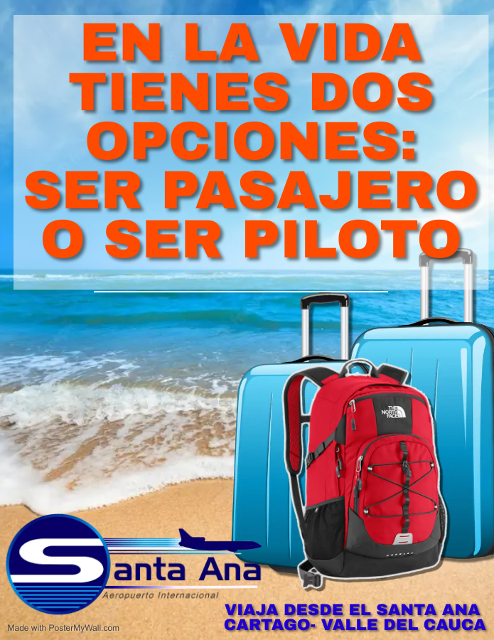 En este momento estás viendo En la vida tienes dos opciones: ser pasajero o ser piloto