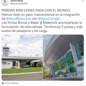 Lee más sobre el artículo Integración Aeroportuaria Santa Ana y Matecaña