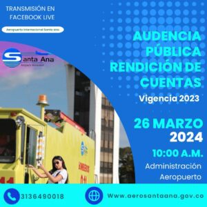 Lee más sobre el artículo INVITACIÓN AUDIENCIA PÚBLICA DE RENDICIÓN DE CUENTAS VIGENCIA 2023