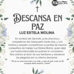 Lee más sobre el artículo DESCANSA EN PAZ LUZ ESTELA MOLINA