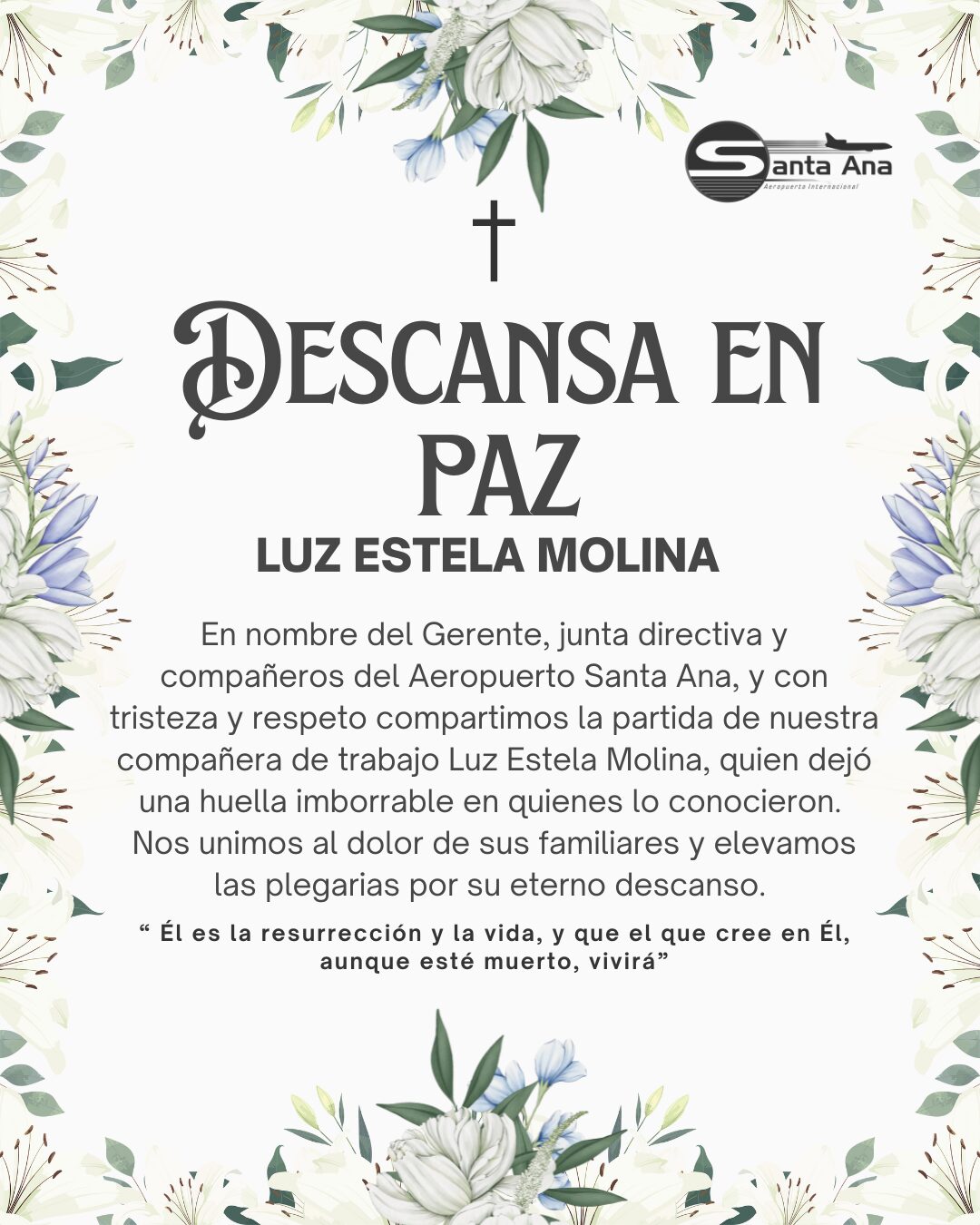 En este momento estás viendo DESCANSA EN PAZ LUZ ESTELA MOLINA