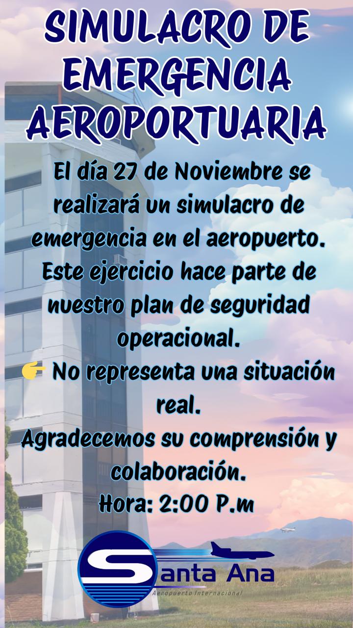 En este momento estás viendo SIMULACRO DE EMERGENCIA AEROPORTUARIA