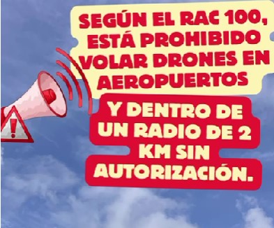 En este momento estás viendo ¡ATENCIÓN! PROHIBIDO EL USO DE DRONES A 2 KM DEL AEROPUERTO SANTA ANA