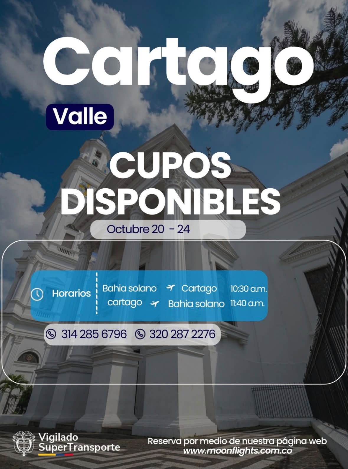 En este momento estás viendo CUPOS DISPONIBLES BAHIA SOLANO