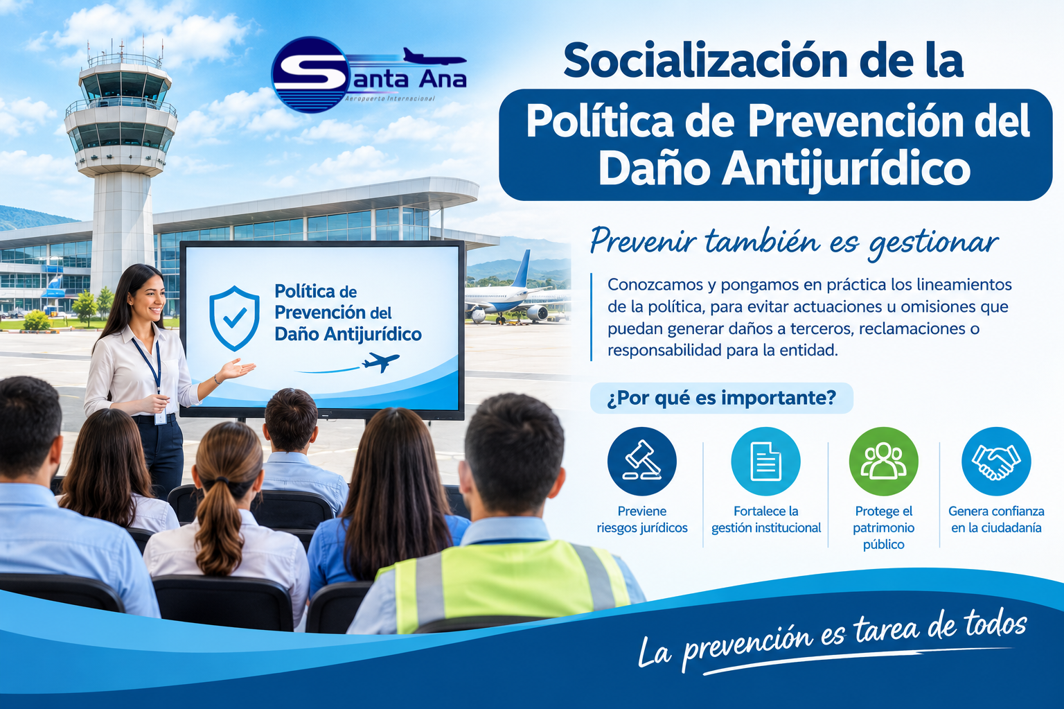 En este momento estás viendo SOCIALIZACIÓN DE LA POLÍTICA PREVENCIÓN DEL DAÑOANTIJURÍDICO